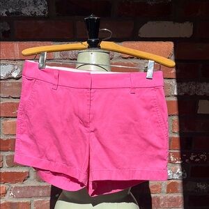J.Crew Hot Pink Chino Shorts size 4
